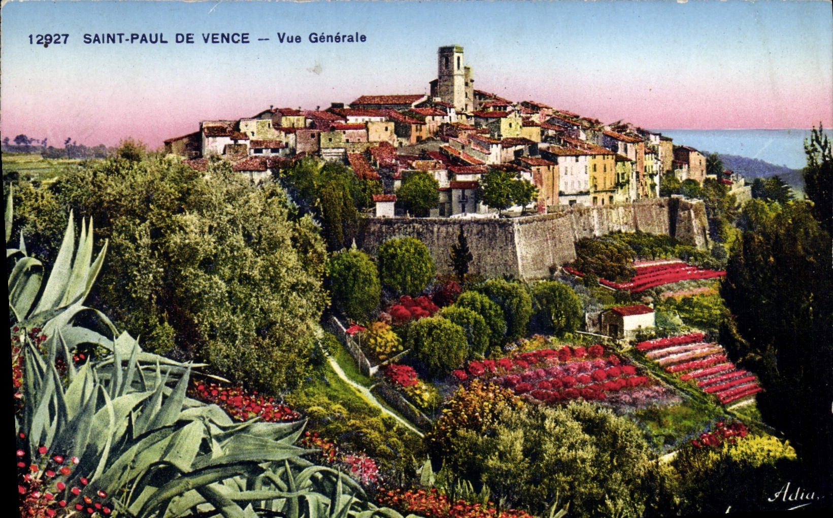 CPA St Paul de Vence Vue Generale