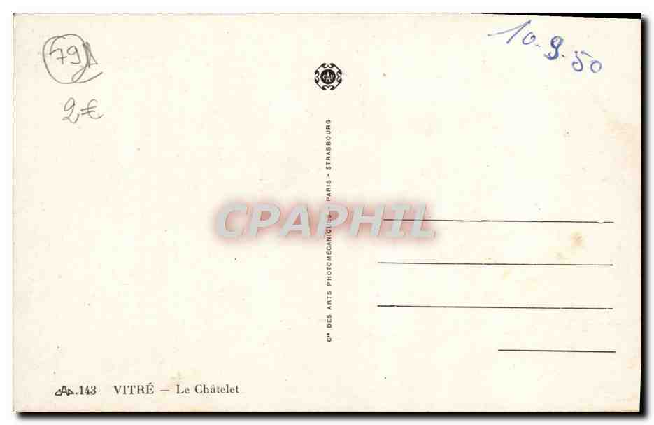 Vitré — Le Châtelet — Château de Vitré — Reverso
