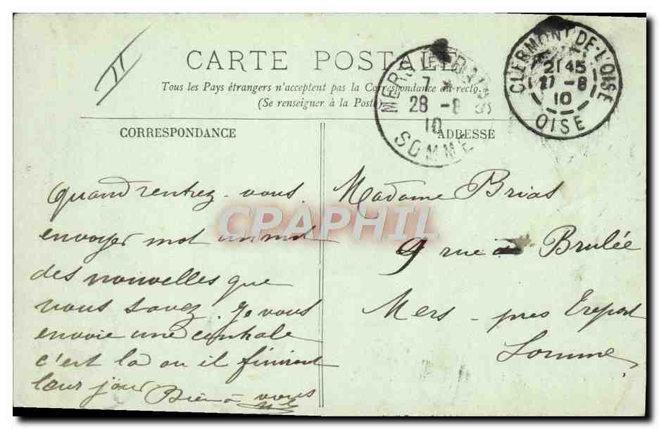 CLERMONT — La Maison Centrale — LL. — Verso
