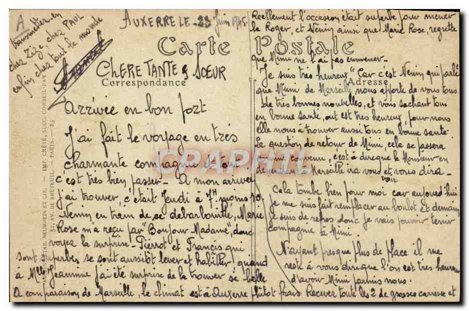 Auxerre — La Prison départementale — Toulor, édit. — Auxerre. — Reverso
