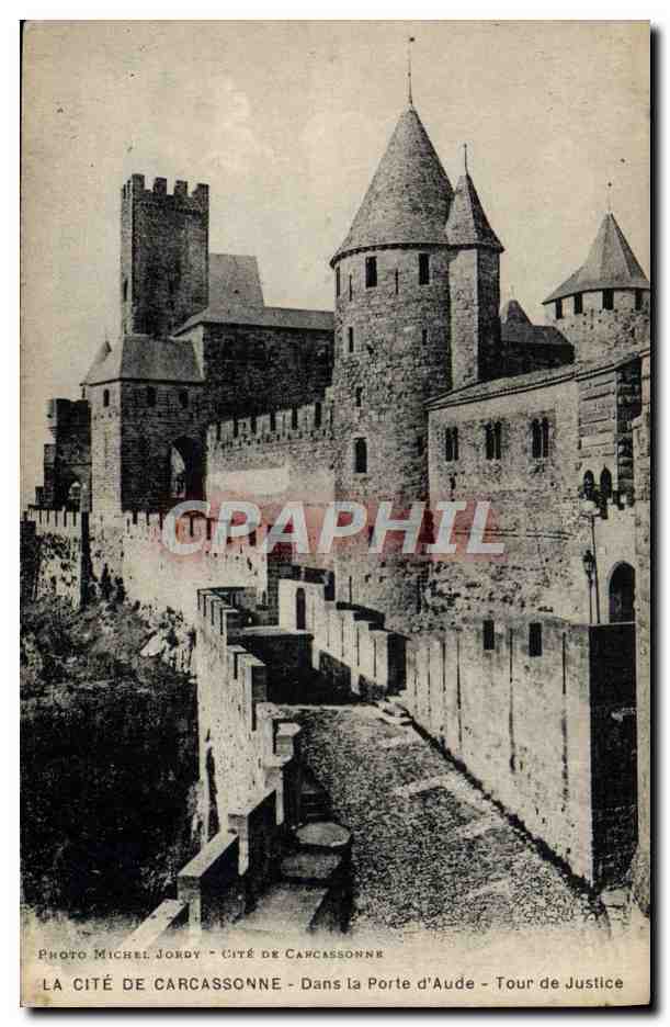 Cité de Carcassonne — Dans la Porte d'Aude — Tour de Justice — Photo Michel Jordy