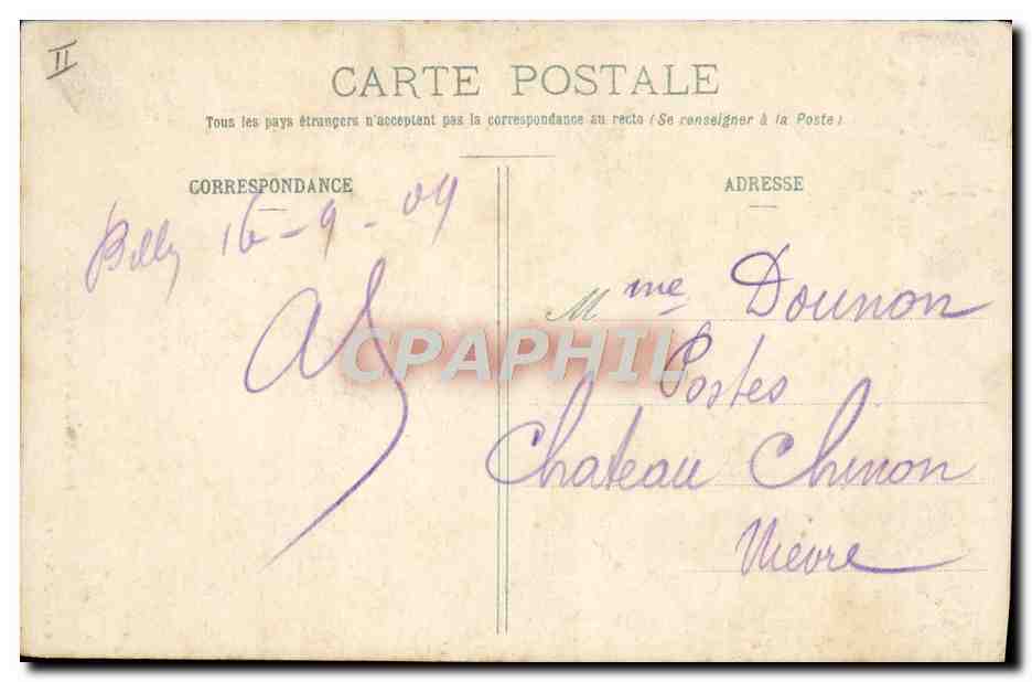 Porte des Oubliettes du Château de Billy — Boutonnat, édit., Billy — Reverso
