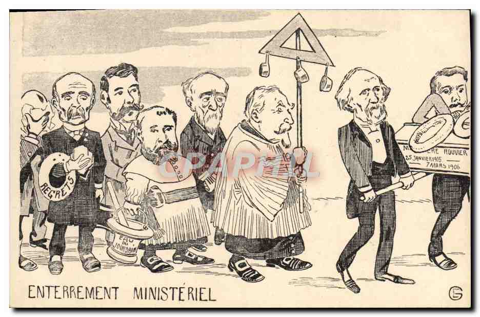 CPA Franc Maconnerie Enterrement ministeriel Franc Maconnerie 