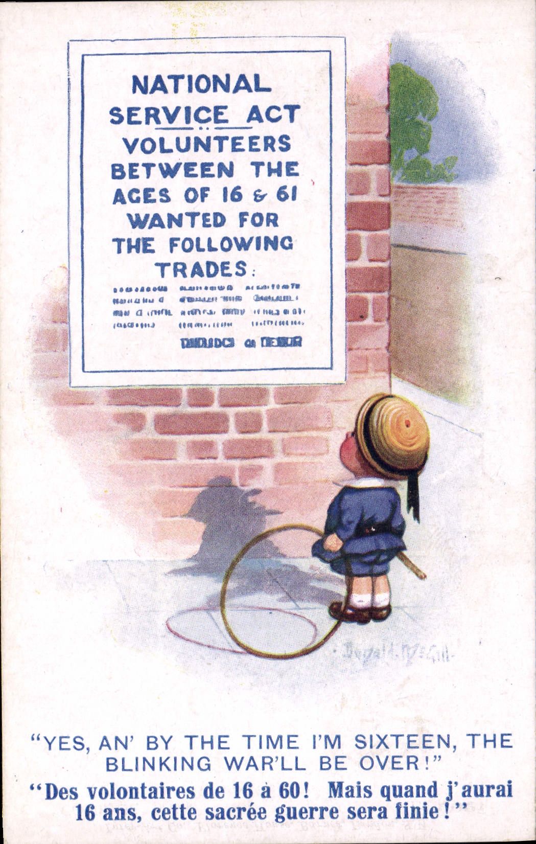CPA Fantaisie Illustrateur Enfant Donald McGill