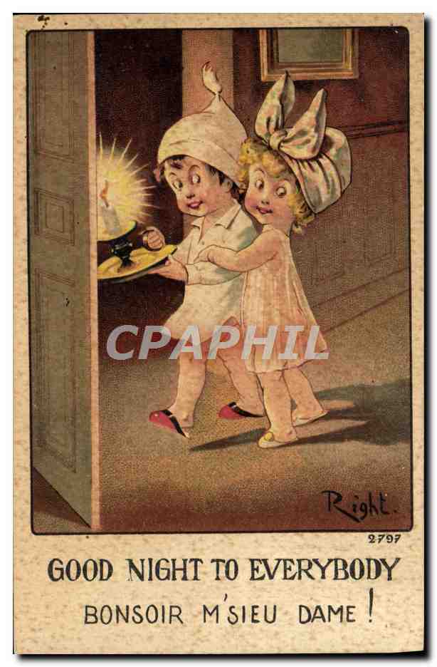 CPA Fantaisie Illustrateur Enfants Right