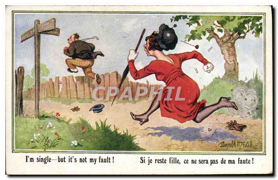 CPA Fantaisie Illustrateur Femme Donald Mc Gill