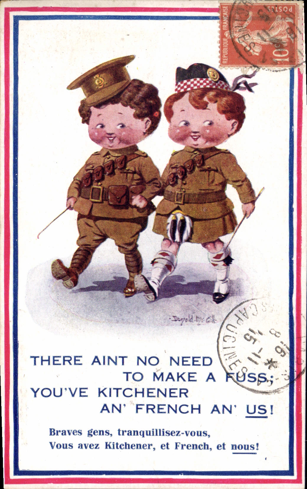 CPA Fantaisie Illustrateur Enfants Donald Mc Gill Militaria