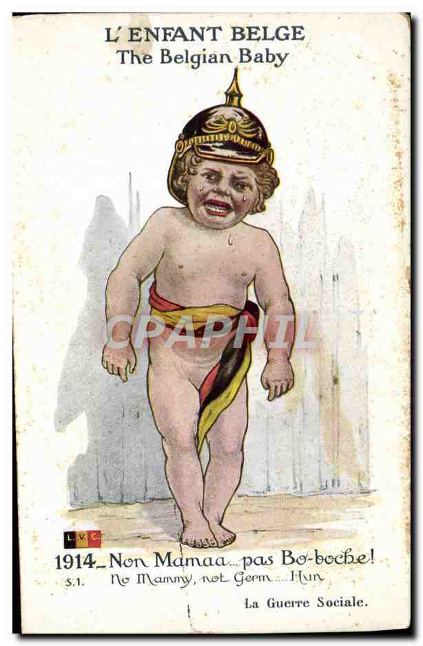CPA Fantaisie Illustrateur Enfant L'enfant belge Militaria