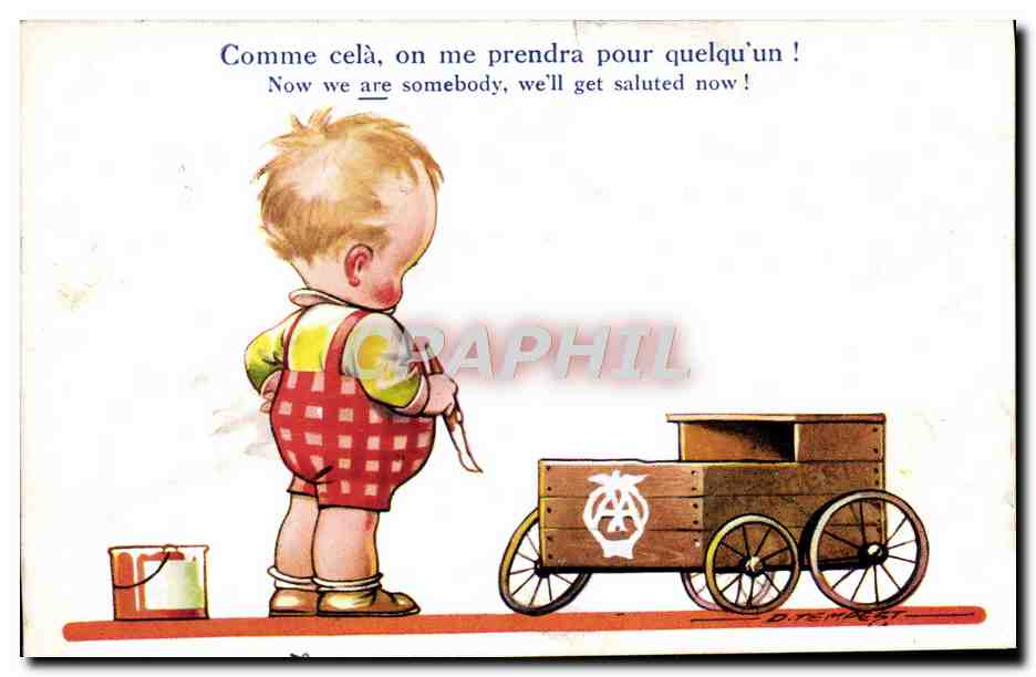 CPA Fantaisie Illustrateur Enfant Tempest