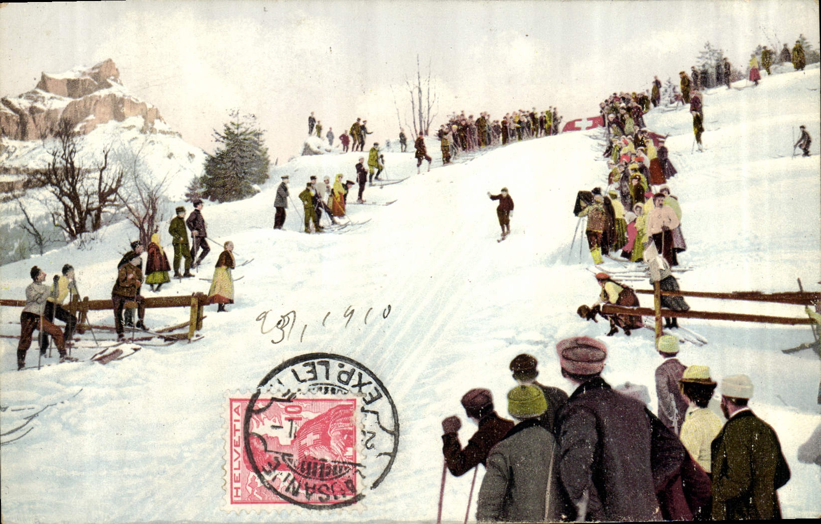 Course de ski d'enfants — Lausanne — Éditeur Helvetia, série J/2004