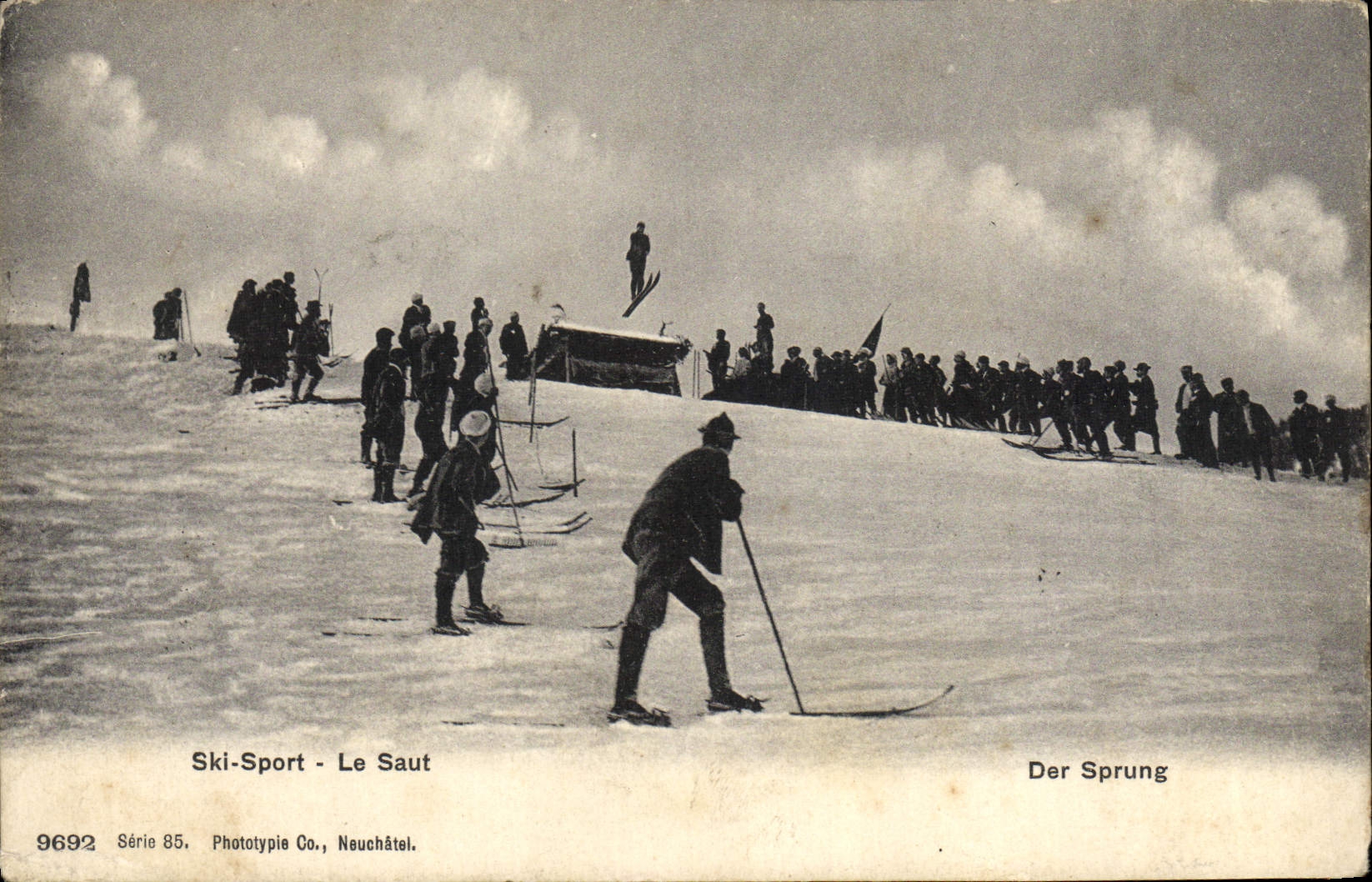 Ski-Sport - Le Saut — Phototypie Co., Neuchâtel, Série 85