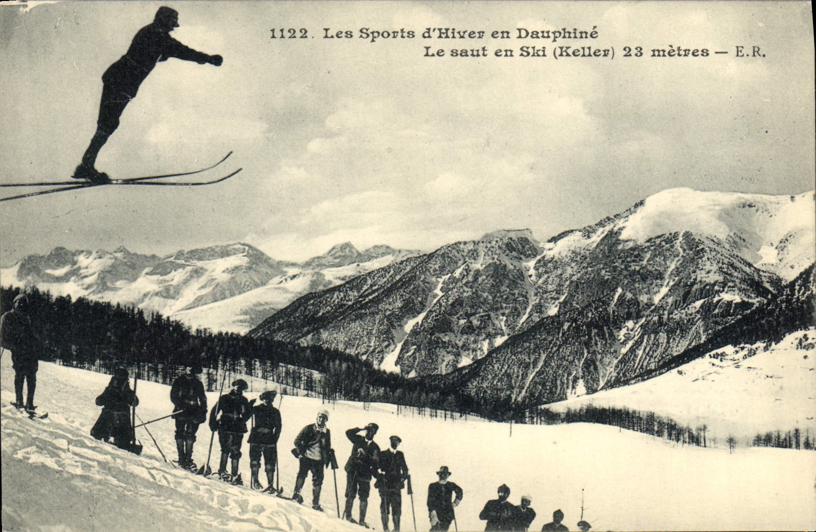 Il salto in sci (Keller) 23 metri — E.R. — Sport invernali in Dauphiné
