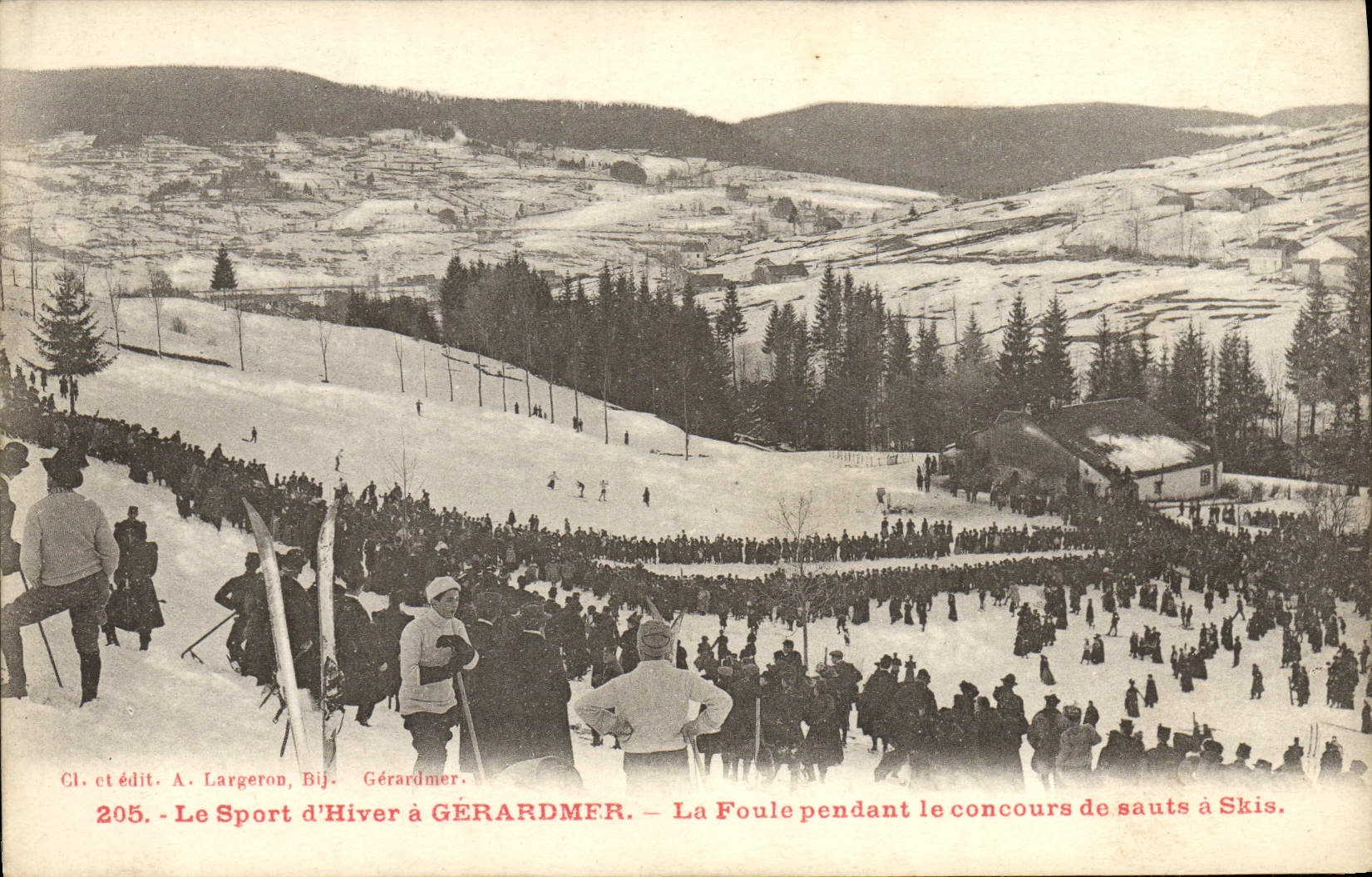 Gérardmer — Skispringen-Wettkampf — A. Largeron, Bij