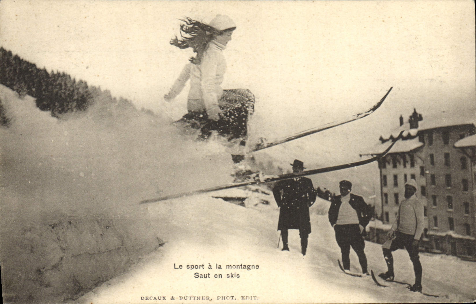 Saut en skis — Le sport à la montagne — DECAUX & BUTTNER, PHCT. EDIT.