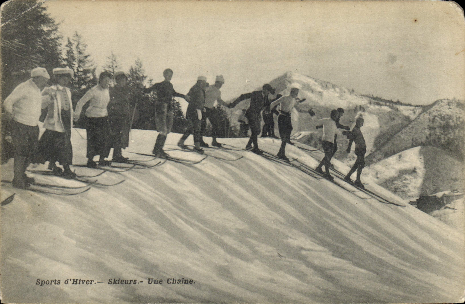 CPA Sports d'hiver Ski Une chaine
