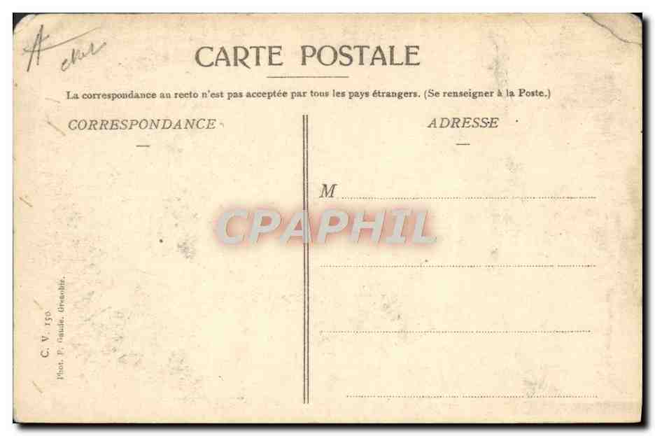 CPA Sports d'hiver Ski Une chaine — Rückseite