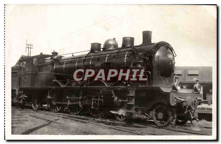 CPA Train Locomotive PO Midi D 62
