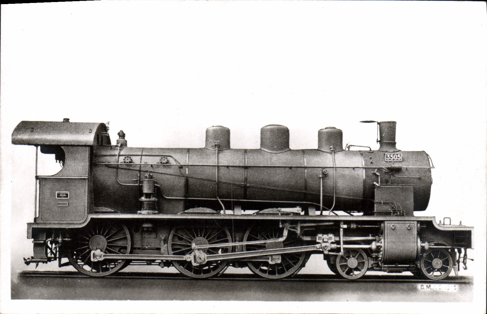 CPA Train Locomotive PO Midi D 69