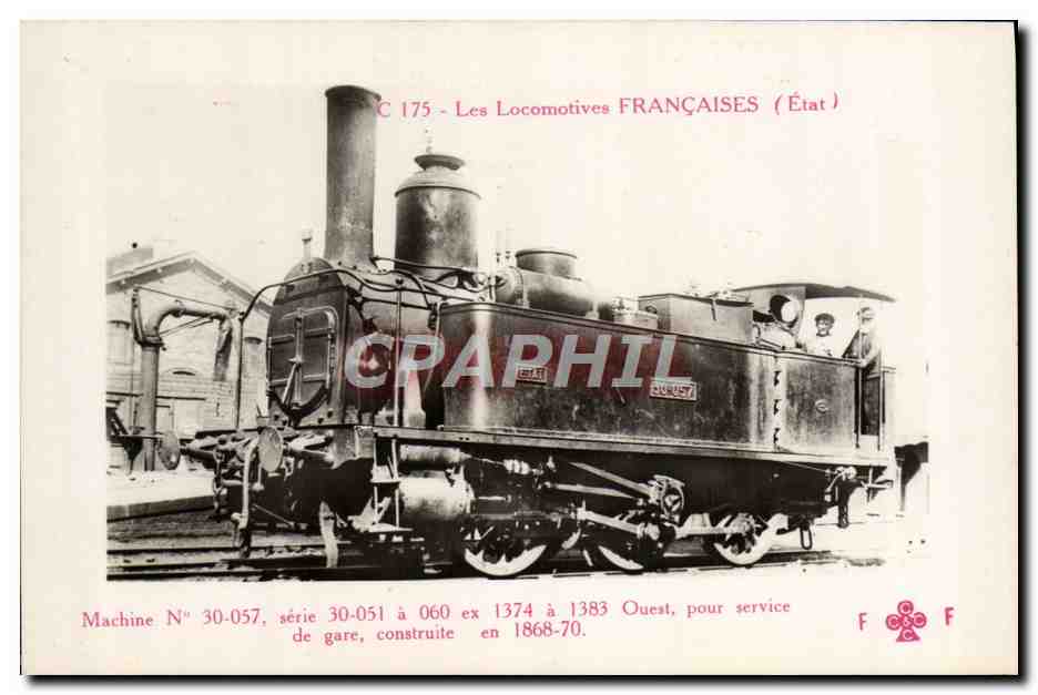 CPA Train Locomotive Machine 30 057