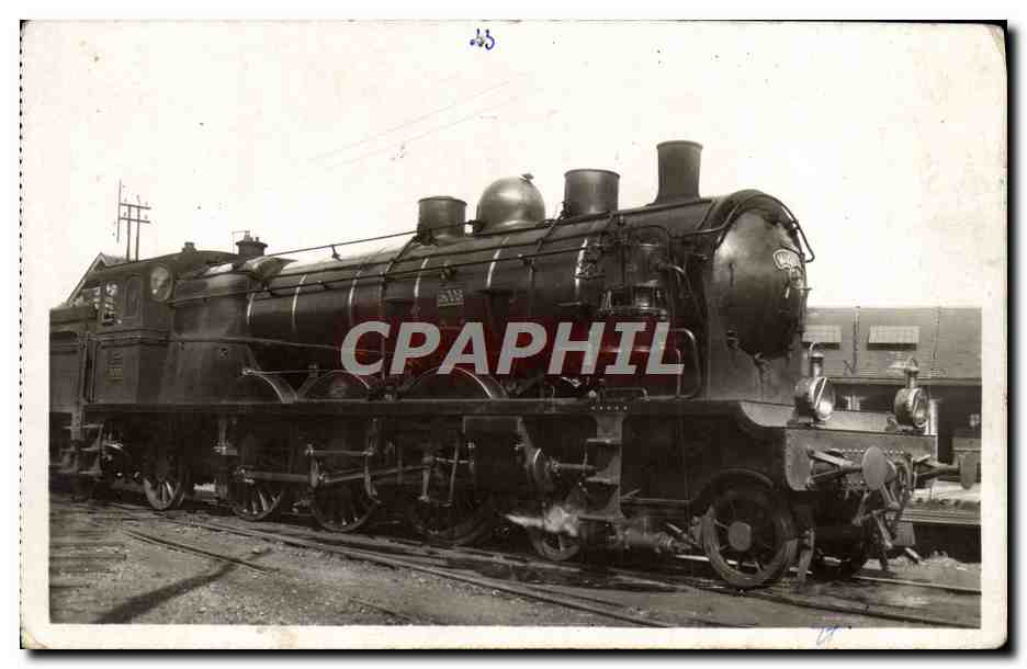 CPA Train Locomotive PO Midi D 62
