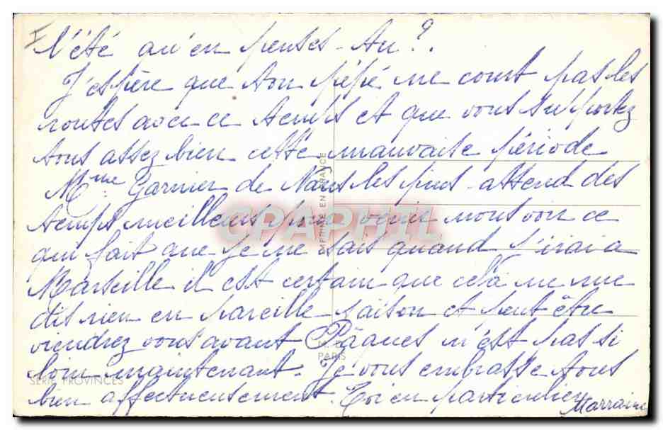 CPA Alcool Enfants Normandie — Rückseite