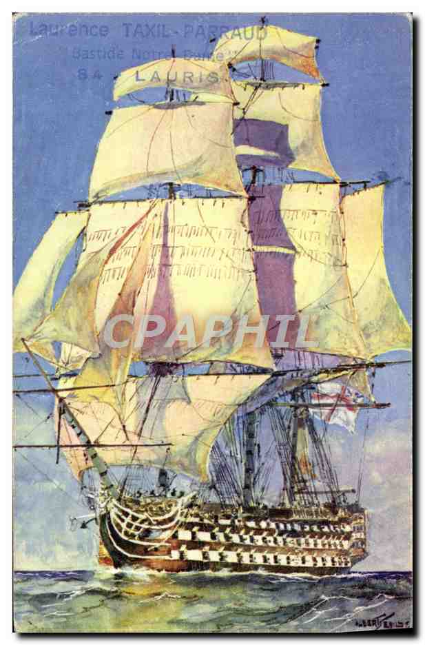 Navire de guerre — Grand Voilier, 1840 - 19e siècle — Laurence TAXIL-PABRAUD, éditeur 84 LAURIS