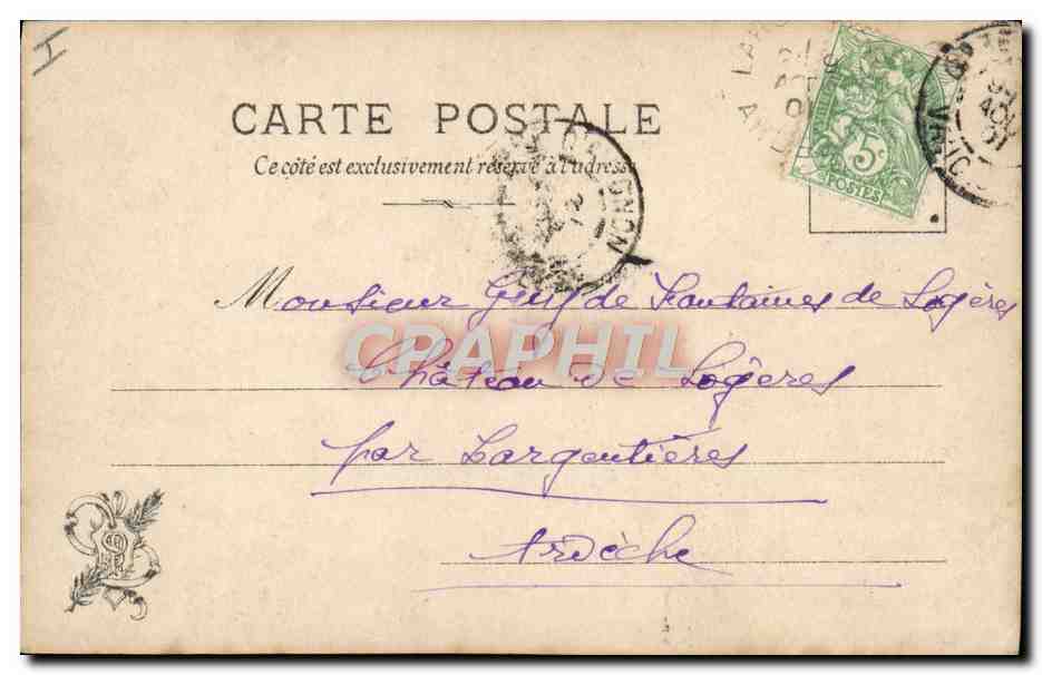 Goelettes pour la pêche à la morue — Salon 1901 — G. Rouullet, S.I.P. — Reverso