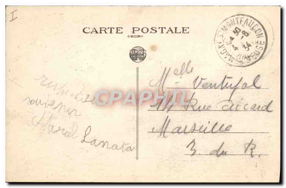 CPA Militaria Cimetiere americain Meuse Argonne  — Rückseite