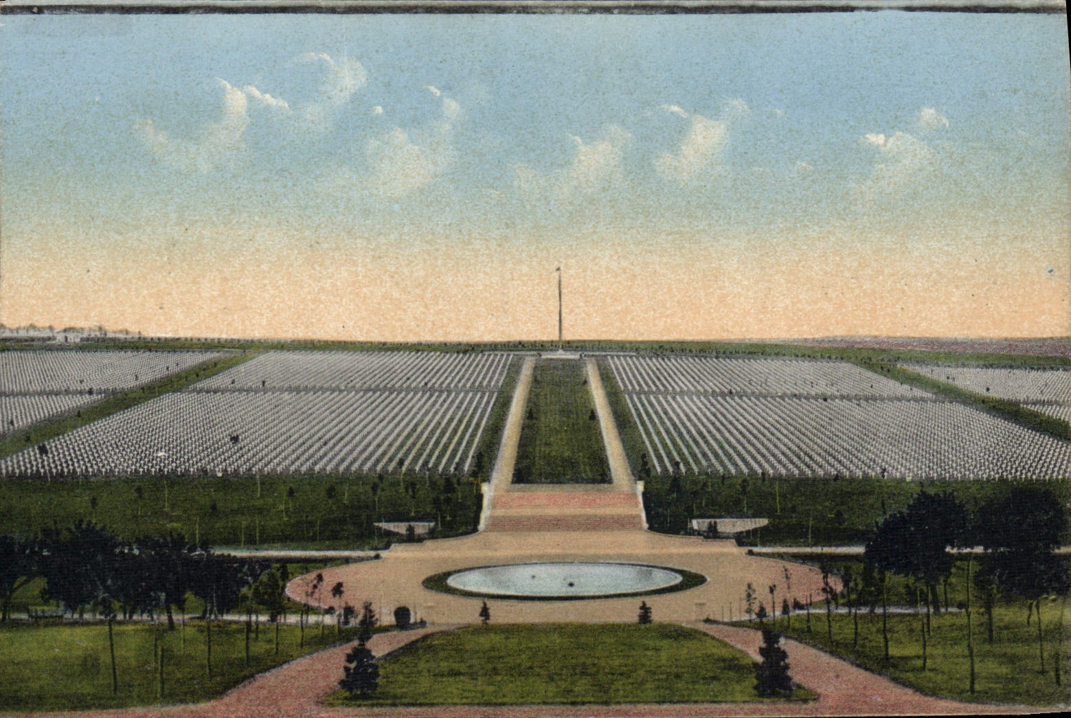 Cimetière militaire de Péronne — vue d'ensemble — édition Verdurin