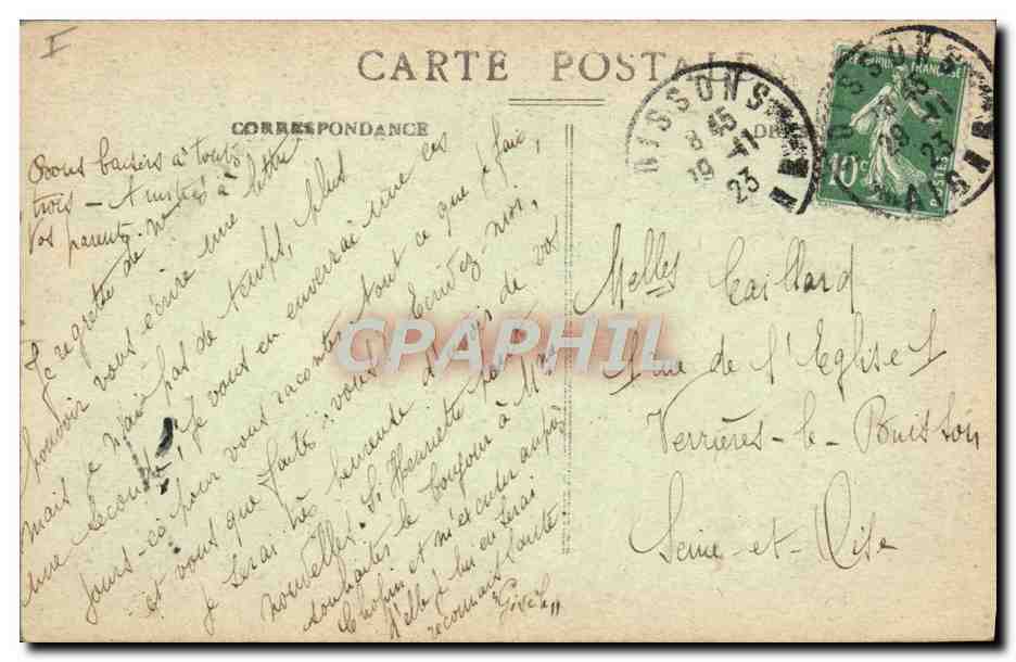 CPA Militaria Essommes Tombes d'americains morts au champ d'honneur — Rückseite