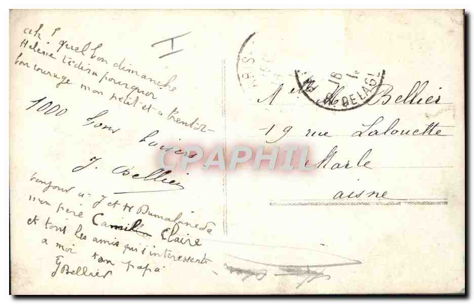 CPA Militaria A la prosperite des Provinces liberess Alsace Lorraine — Verso
