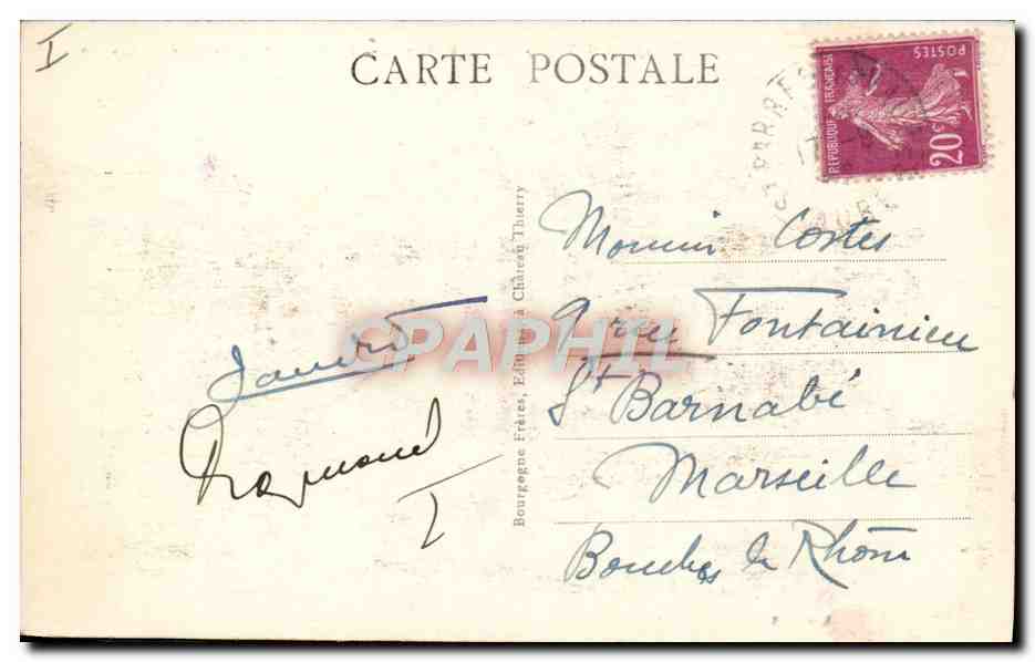 Château-Thierry (Aisne) — Le Monument Américain de la Côte 204 — Éditeur J. B. n°127 — Verso