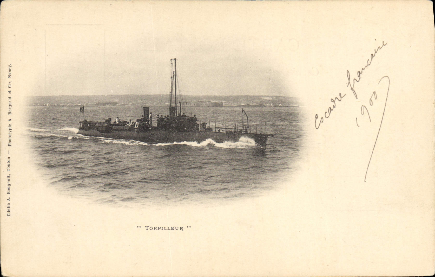 Torpilleur — Navire de guerre français — Phototype Totion, Nancy