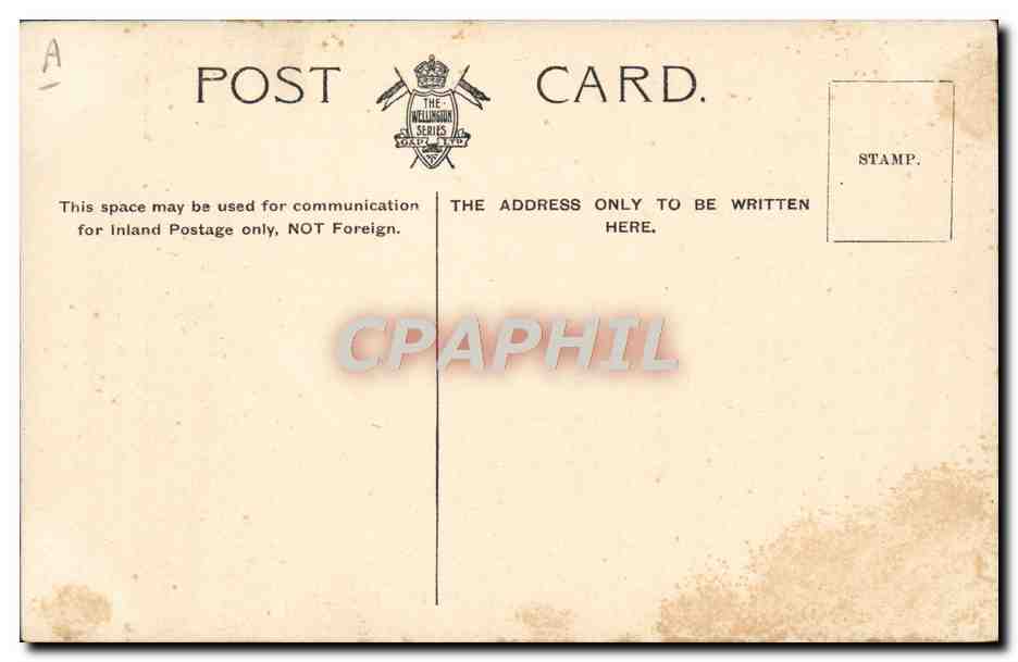 CPA Bateau Guerre HMS Royal Sovereign from the Forecastle  — Verso