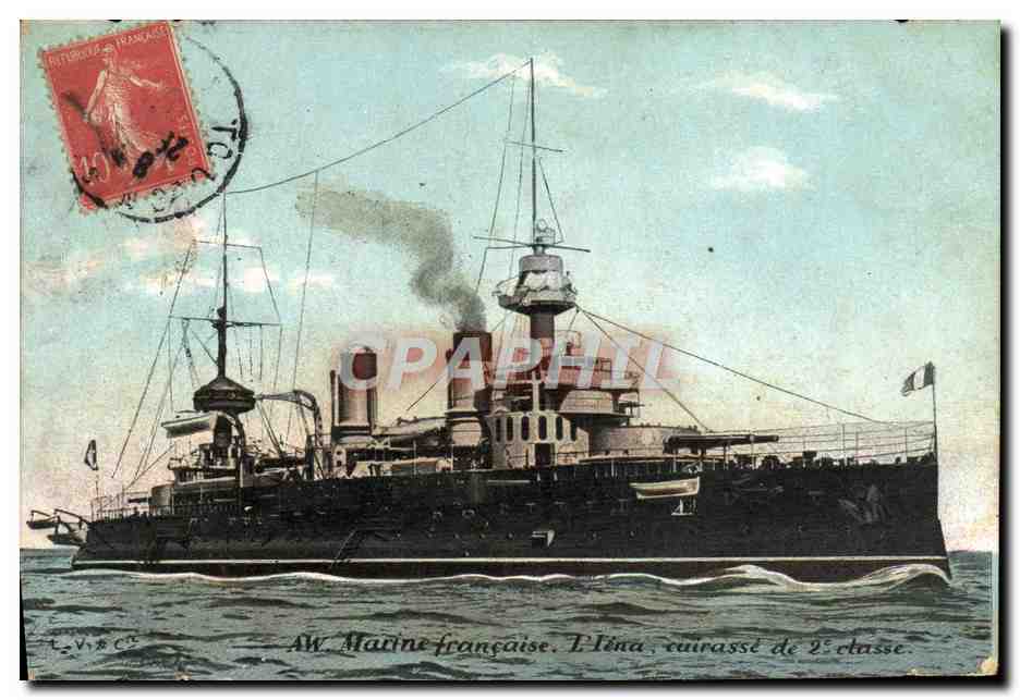 Félix — Détail du croiseur de 2e classe Téna — Marine française