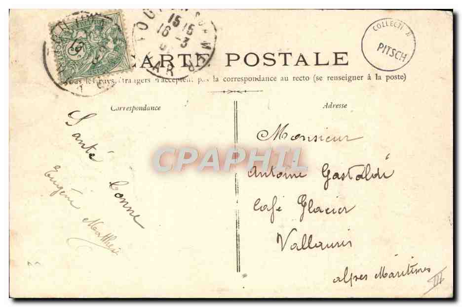 CPA Bateau Guerre Cuirasse Iena detruit par une explosion  — Verso