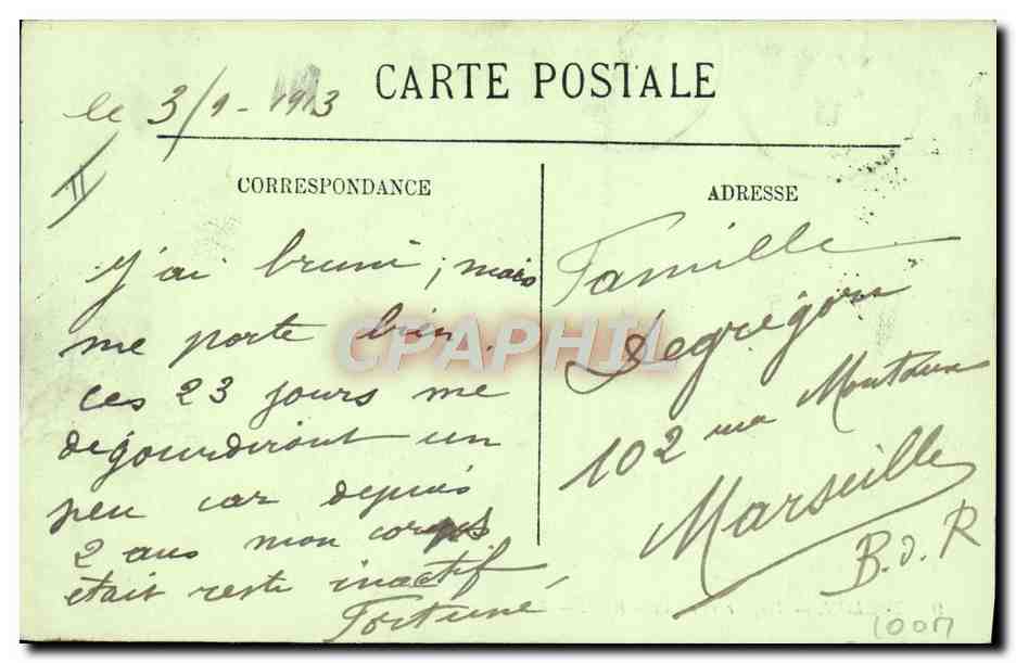 CPA Bateau Guerre Toulon Torpilleurs au petit rang  — Verso