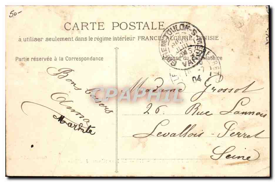 CPA Bateau Guerre Le Iena Cuirasse d'escadre  — Verso