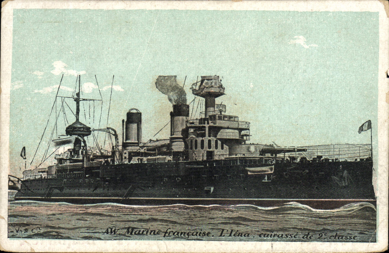 CPA Bateau Guerre Iena Cuirasse d'escadre