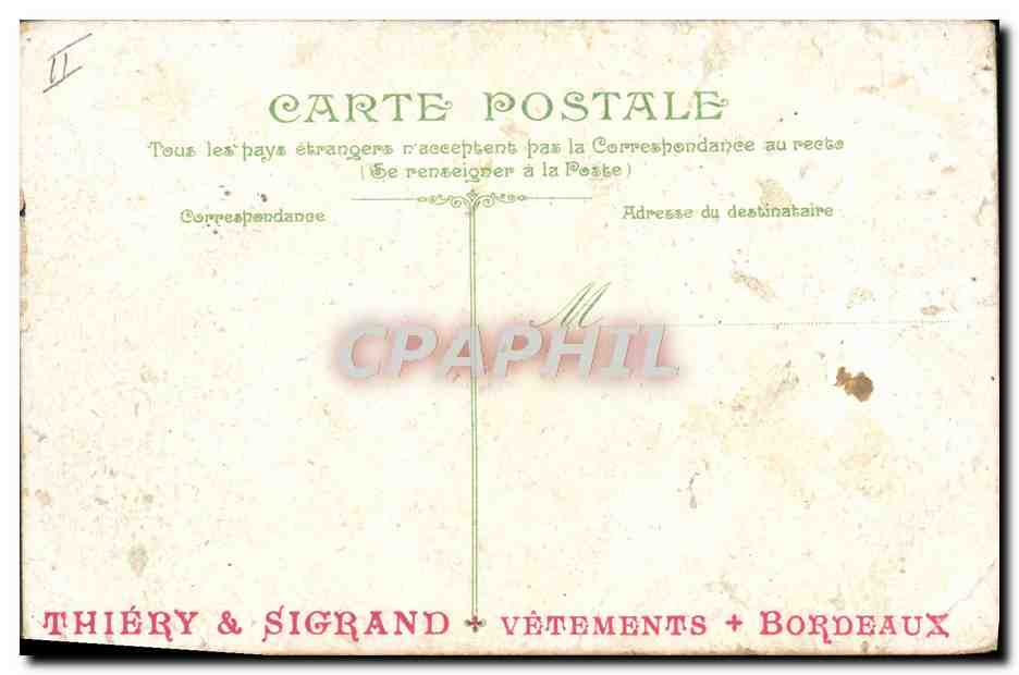 CPA Bateau Guerre Iena Cuirasse d'escadre — Verso