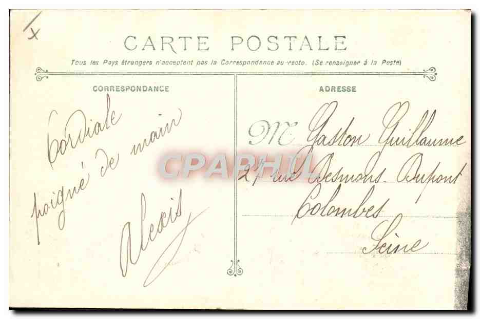 Explosion du cuirassé IÉNA — Cherbourg — Collection P. B. Cherbourg — Verso