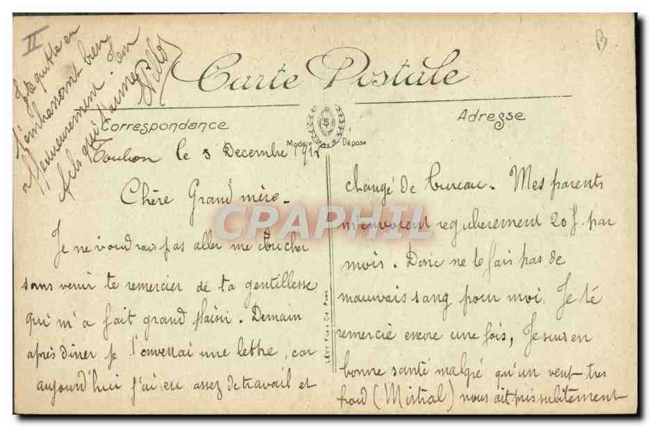 CPA Bateau Guerre Cuirasses en marche  — Verso