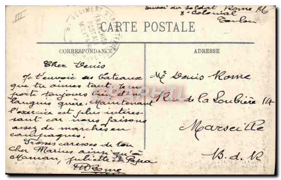 CPA Bateau Guerre Toulon Vue d'ensemble des torpilleurs — Verso