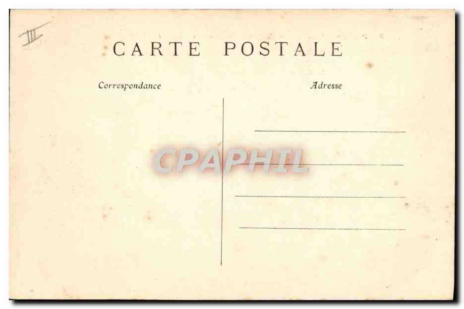 CPA Paris Theatre et place du Chatelet Tramway — Rückseite