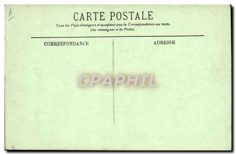 CPA Paris Le Theatre Francais et station des autobus  — Verso