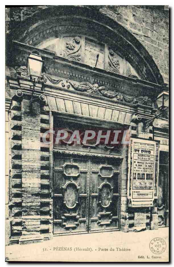 CPA Porte du Theatre Tezenas