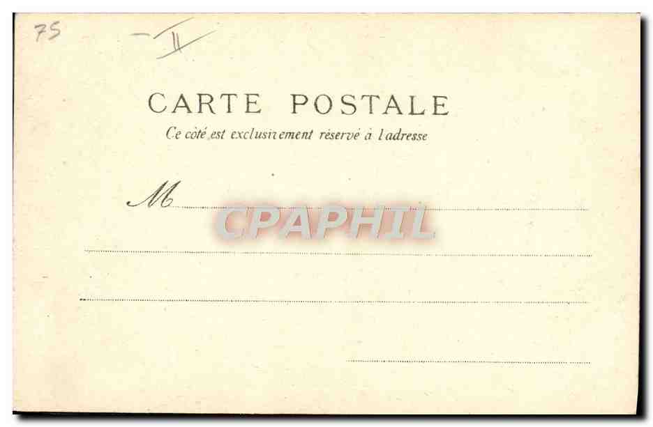 CPA Paris Theatre Vaudeville — Verso
