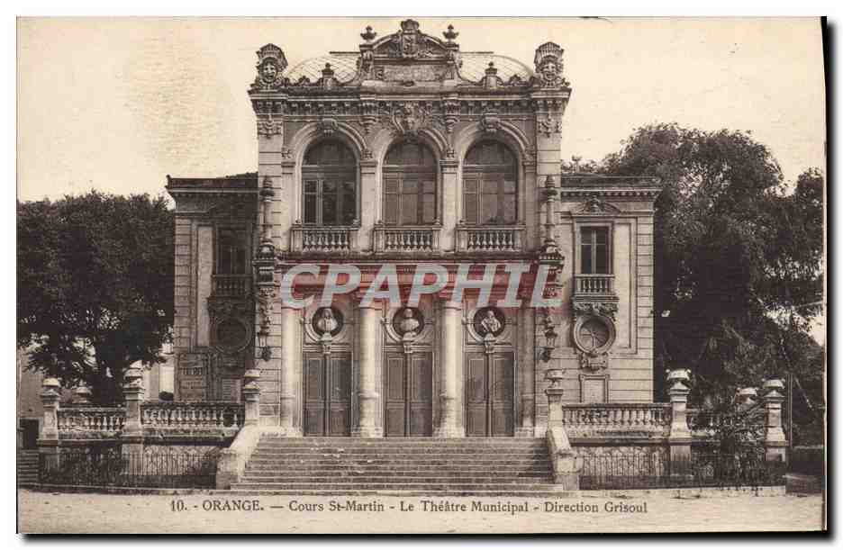 CPA Orange Cours St Martin Le Theatre municipal Direction Grisoul