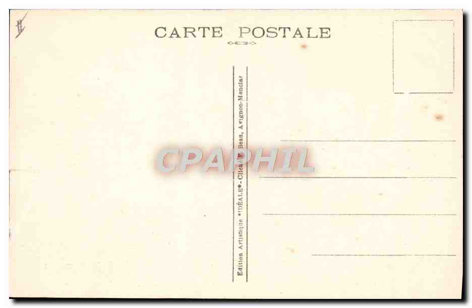 CPA Orange Cours St Martin Le Theatre municipal Direction Grisoul — Verso