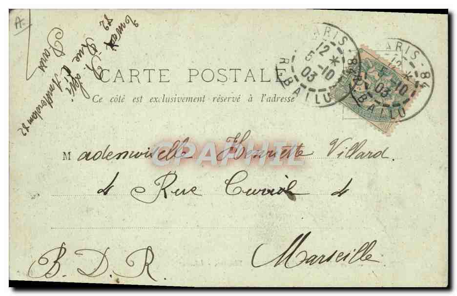 CPA Paris Les Champs Elysees Marigny Theatre  — Rückseite